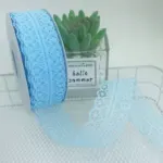 Panglică dantelă 3 cm × 45 m – Albastru