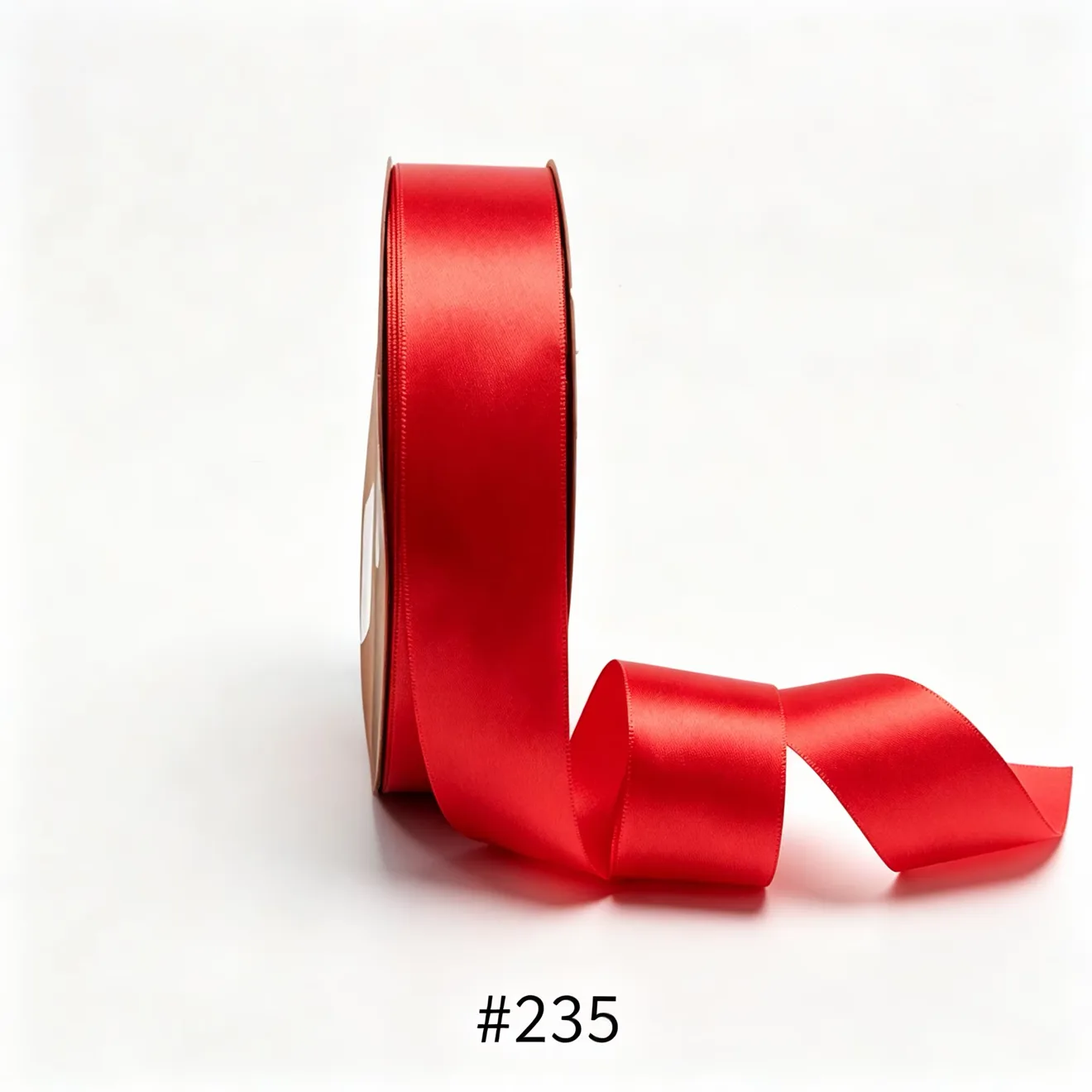 Panglică satin 2.5 cm × 45 m – Roșu