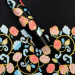 Ambalaj cu imprimeu floral auriu pentru buchete (set 20 coli)