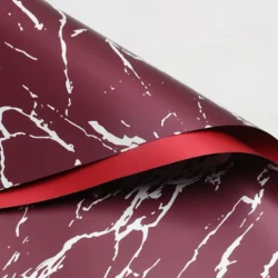 Ambalaj bicolor cu model marmorat pentru buchete (set 20 coli)