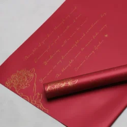 Ambalaj cu text caligrafic pentru buchete (set 20 coli)