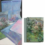 Hârtie pentru buchete cu imprimeu pictură (set 10 coli)